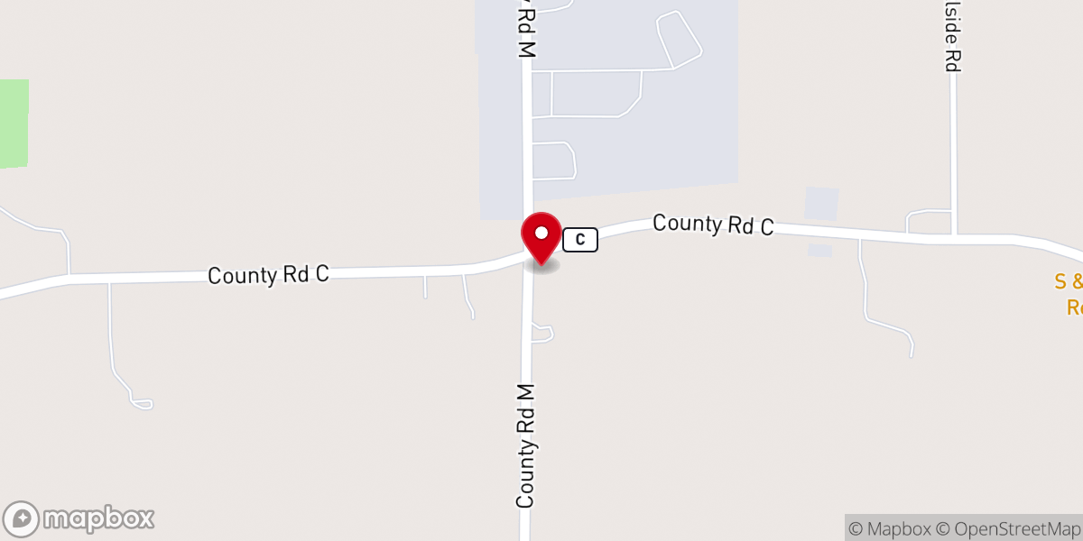 Map showing location of Salem Plankroad United Church