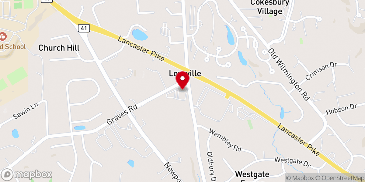 Map showing location of One in Christ Community Church