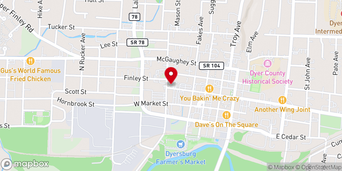 Map showing location of Saint Marys Episcopal Church