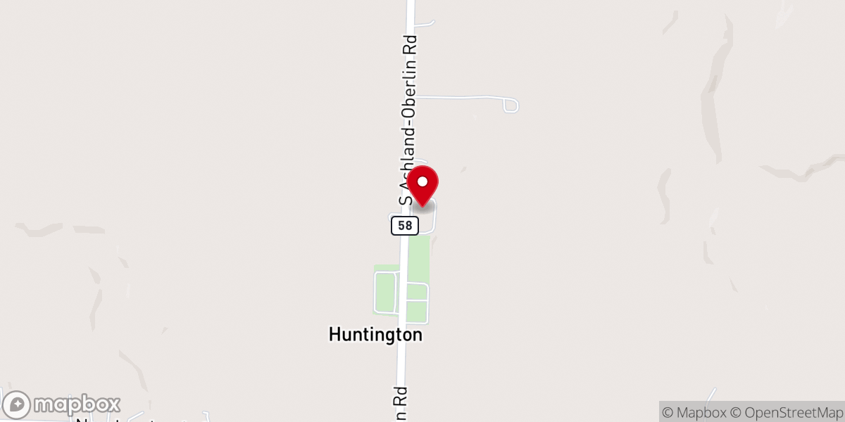 Map showing location of United Church of Huntington