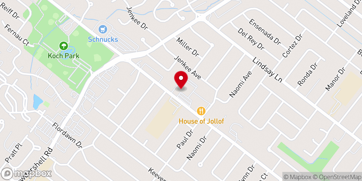 Map showing location of St. Ferdinand Catholic Church