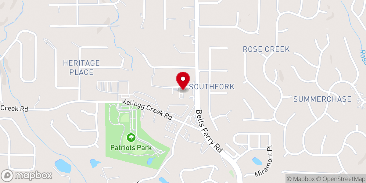 Map showing location of Encompass Ministries Inc. (Papa's Pantry)