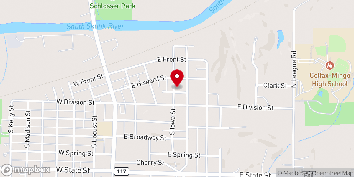 Map showing location of Immaculate Conception Offices