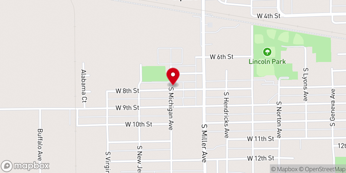Map showing location of Wesleyan Church