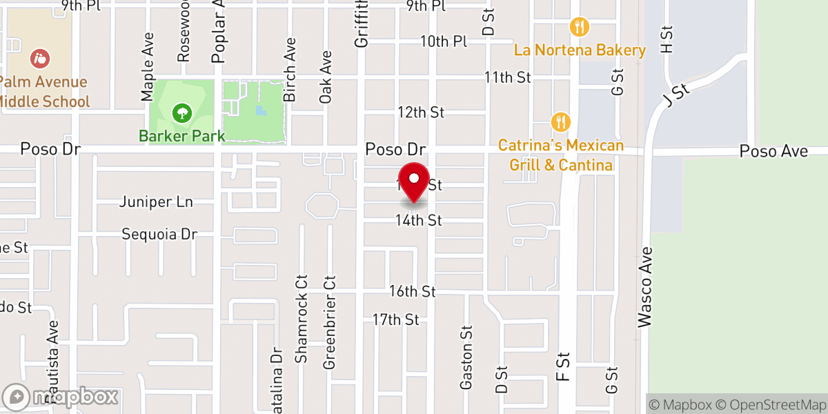 Map showing location of Truelight Missionary Baptist