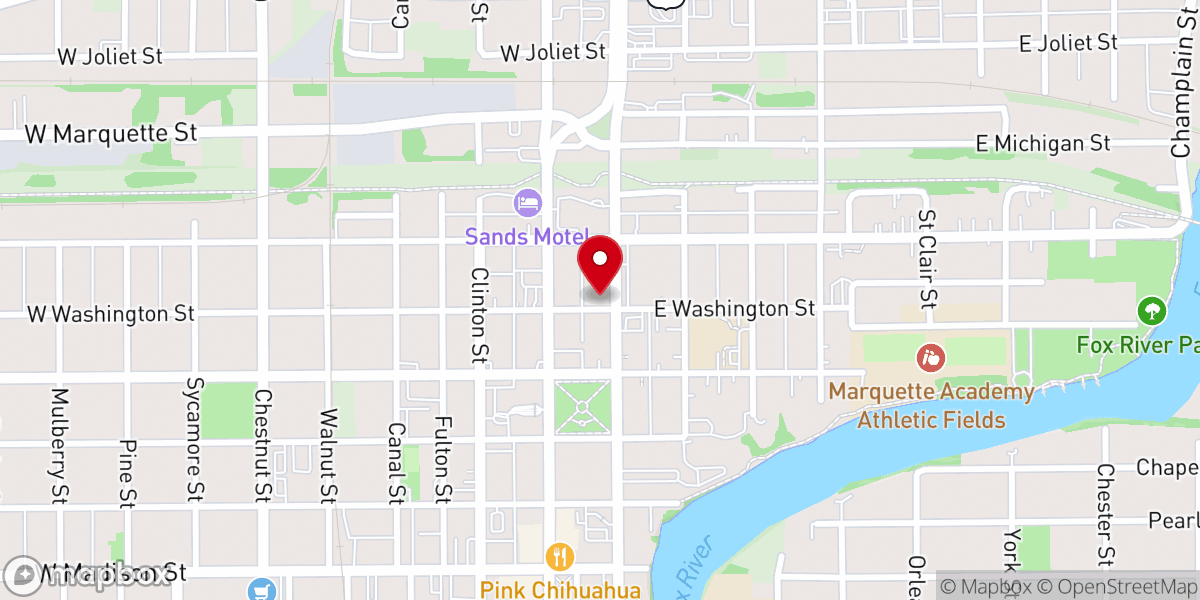Map showing location of St. Columba Catholic Church (St. Brigid Parish)