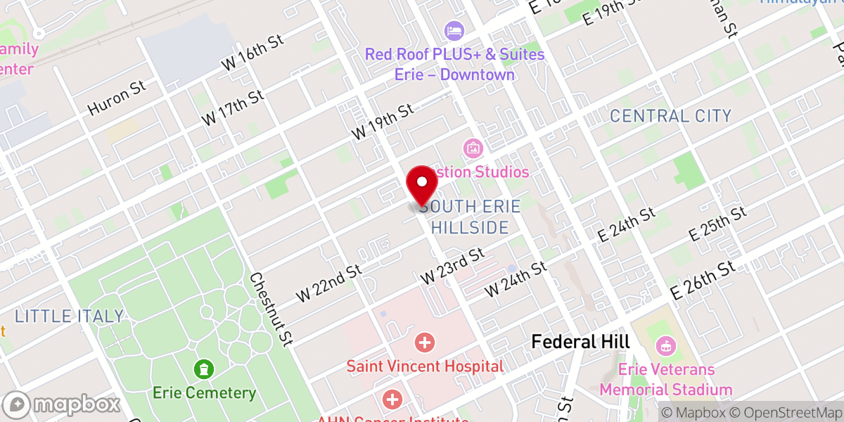 Map showing location of Table of Grace Church