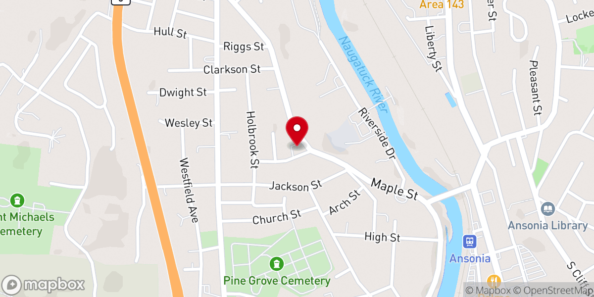 Map showing location of First United Methodist Church