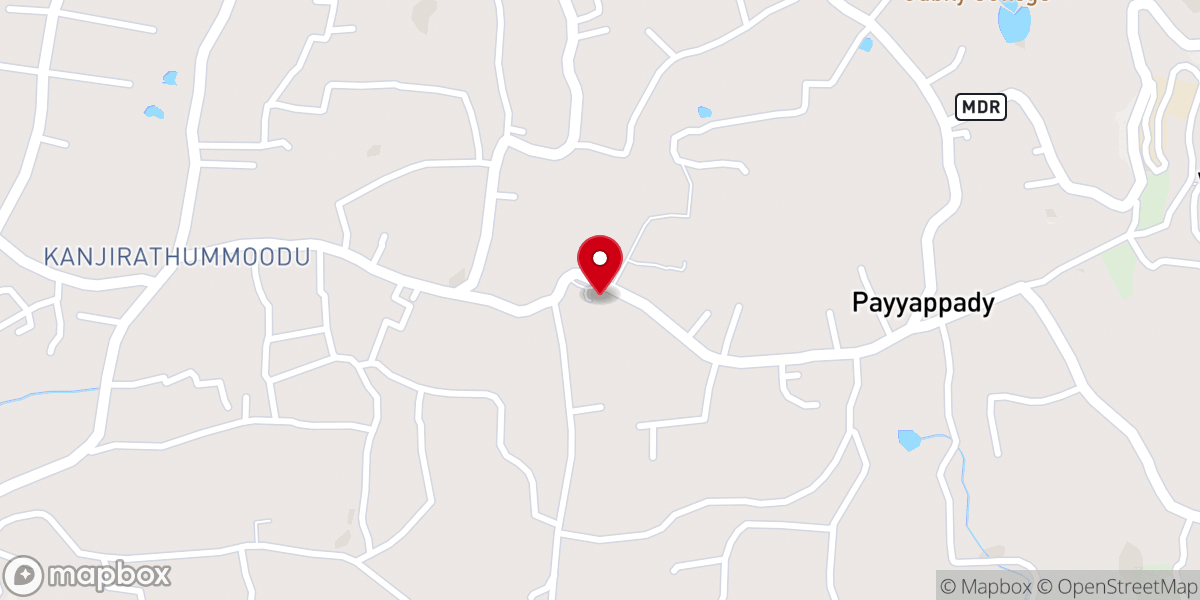 Map showing location of St. Thomas Orthodox Syrian Church
