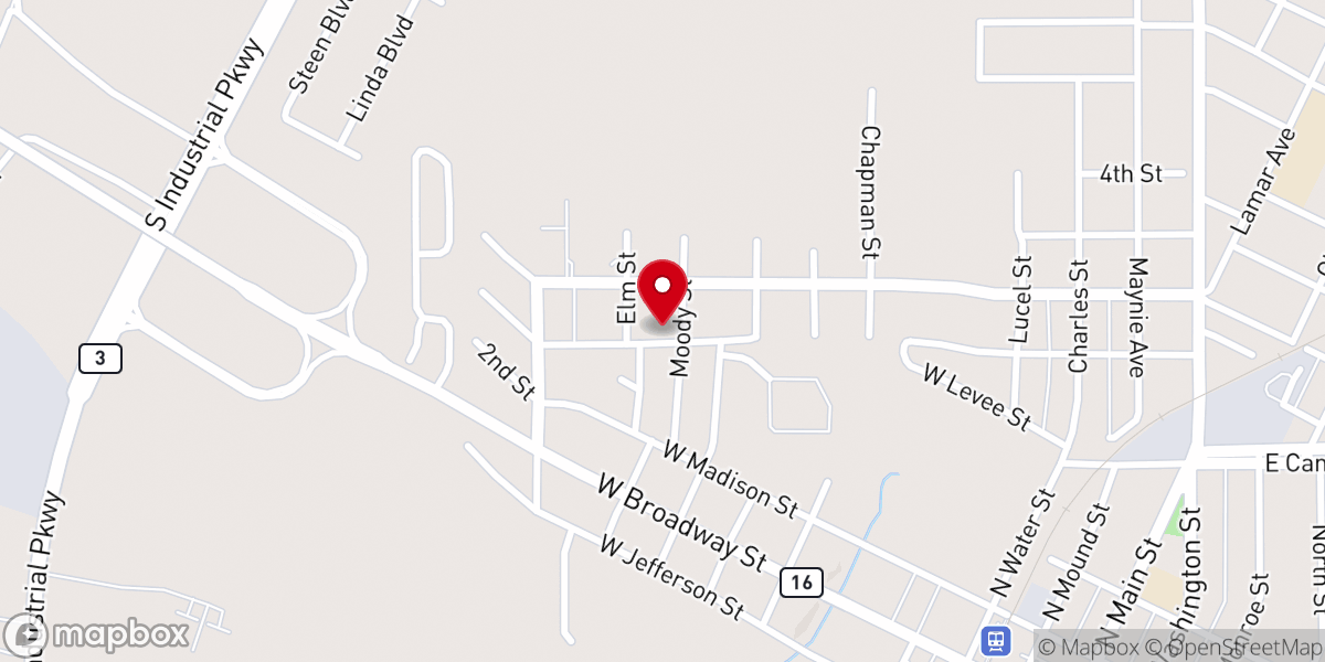 Map showing location of New Pilgrim Rest Missionary Baptist Church