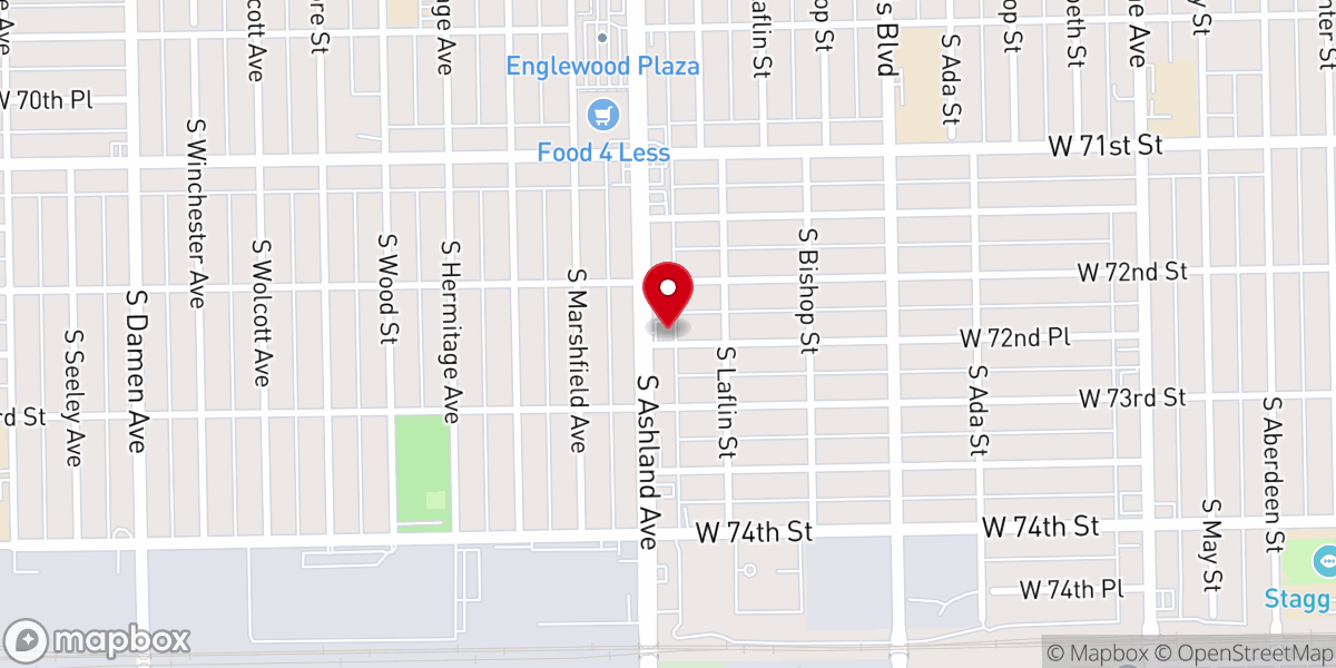 Map showing location of New Foundation of Deliverance Ministries Inc