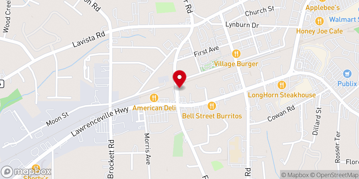 Map showing location of Iglesia Pentecostés Manantial De Vida