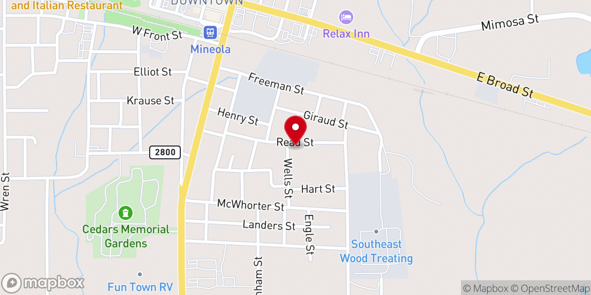 Map showing location of Sidney’s Temple COGIC