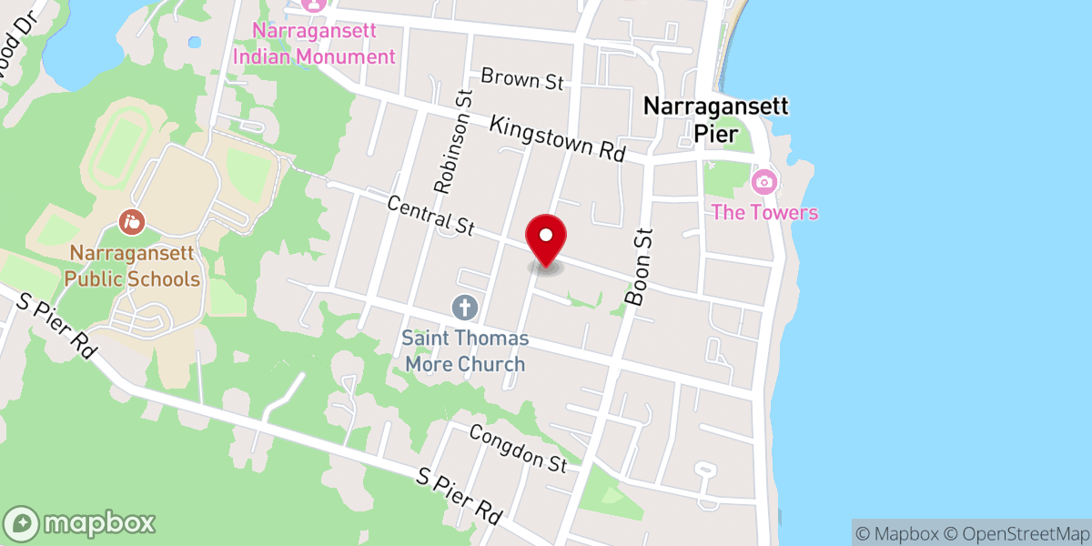 Map showing location of Saint Peters By-The-Sea Episcopal Church