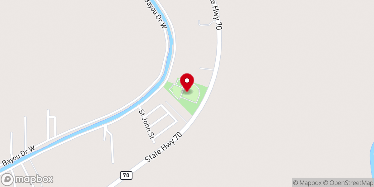 Map showing location of Assumption Parish Recreation District #2