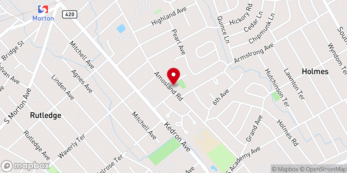 Map showing location of Calvary Independent Baptist Church