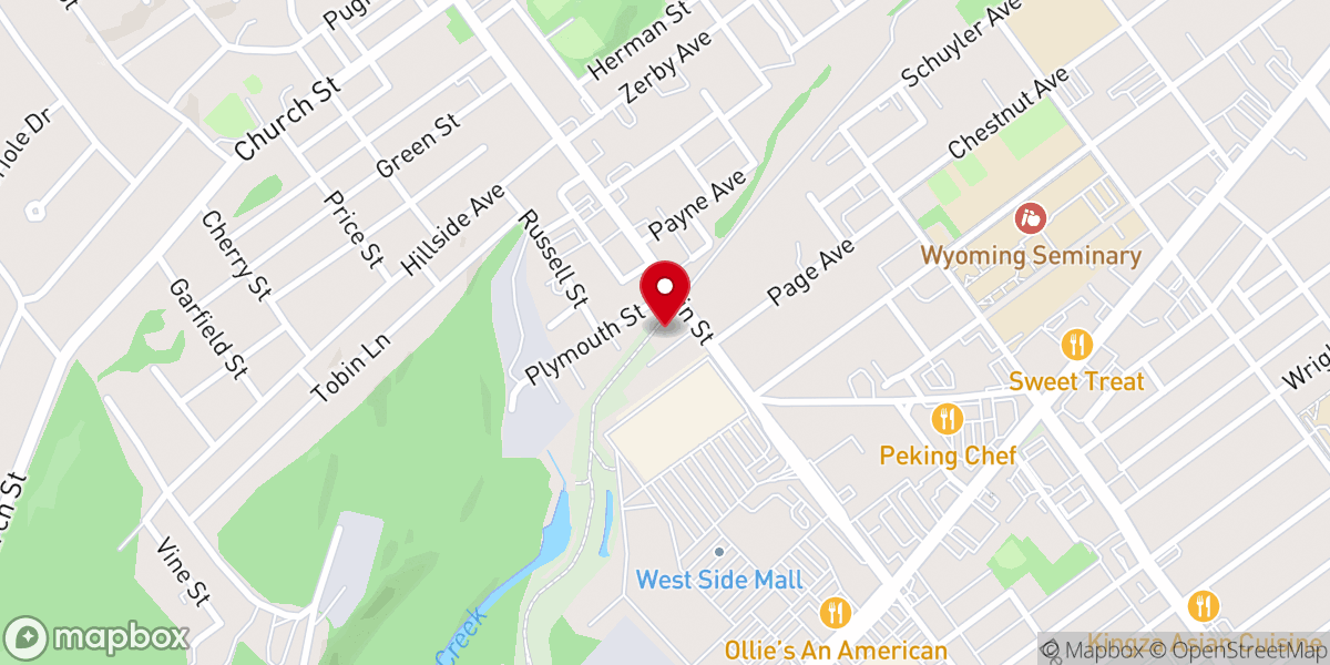 Map showing location of Faith and Life Church
