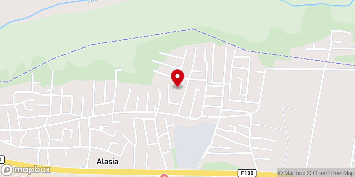Map showing location of CCC Gethsemane Garden Parish