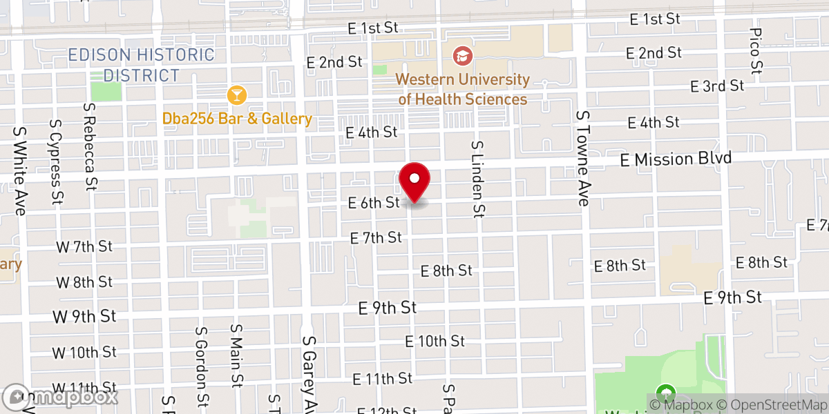 Map showing location of Iglesia Hispana Adventista Depomona Inc