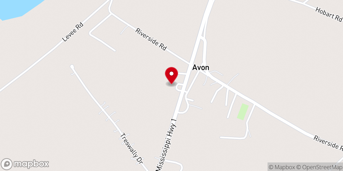 Map showing location of Avon Methodist Church