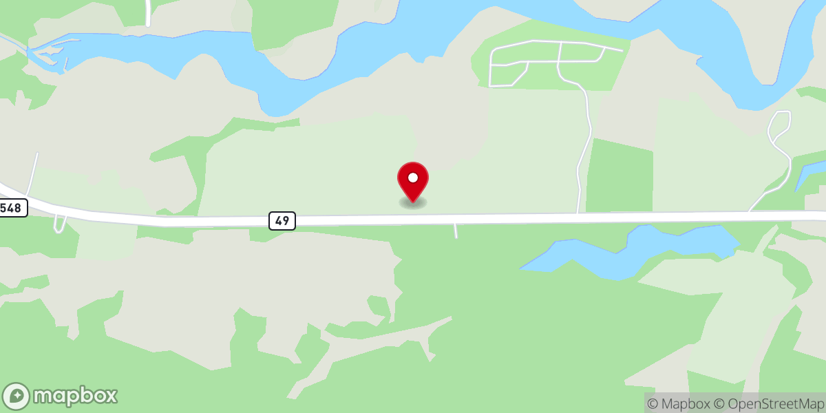 Map showing location of Harvest River Farm Christian Ministry Inc
