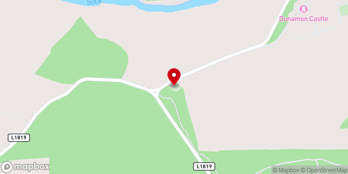 Map showing location of Donamon Church of Ireland
