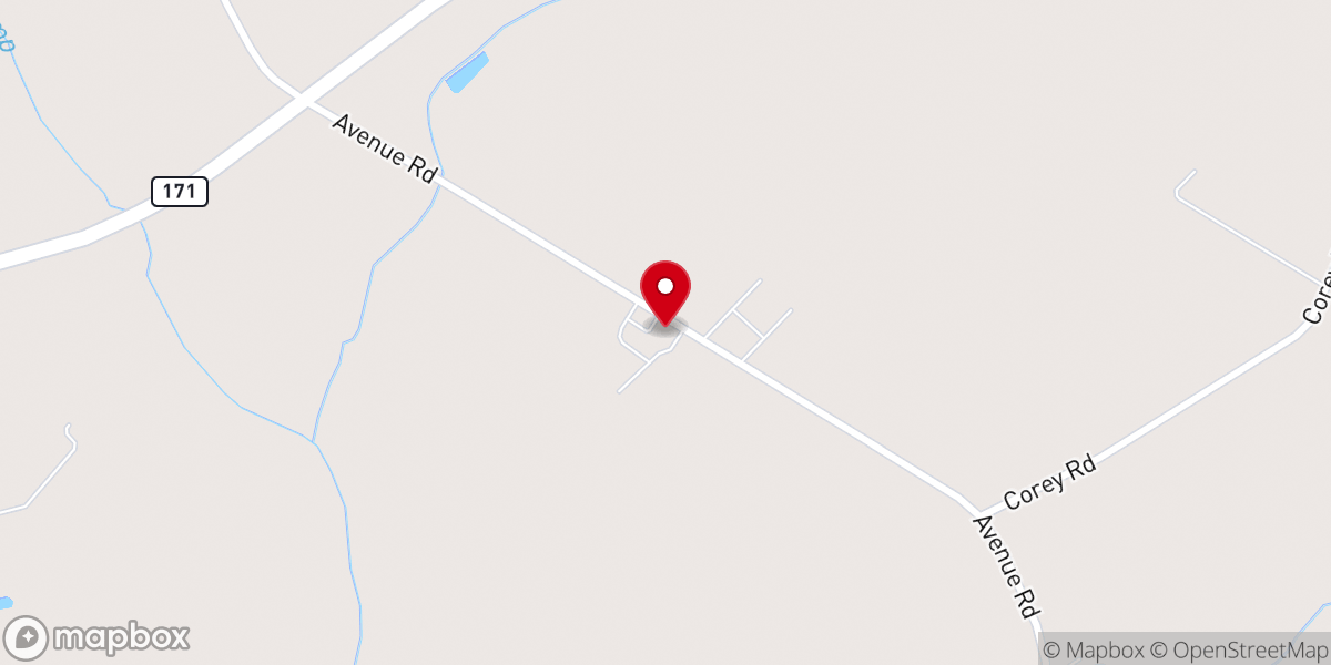 Map showing location of St John Church of Christ