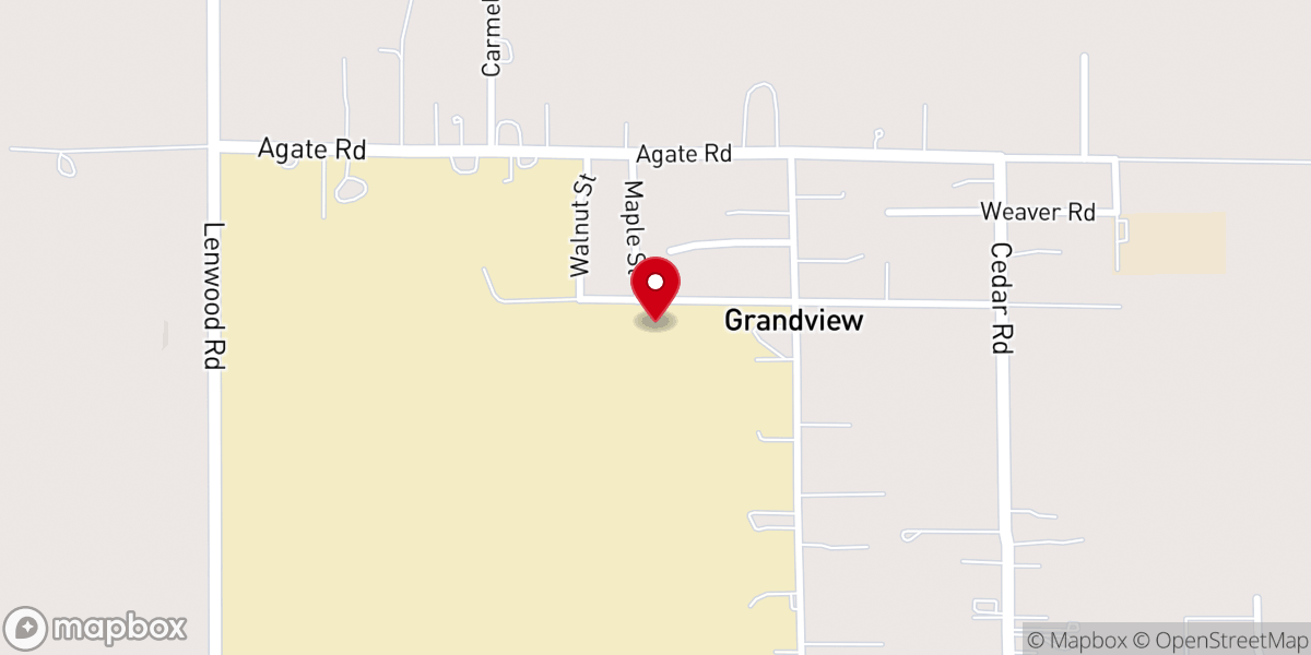 Map showing location of Baptist Church trailer