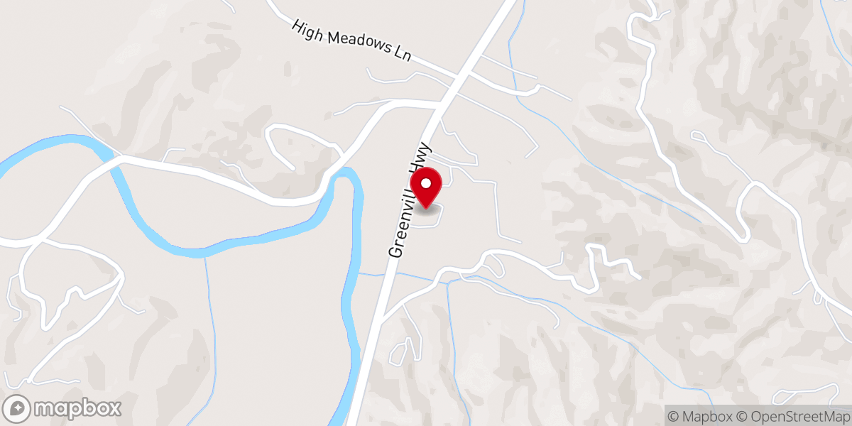 Map showing location of Carr's Hill Baptist Church