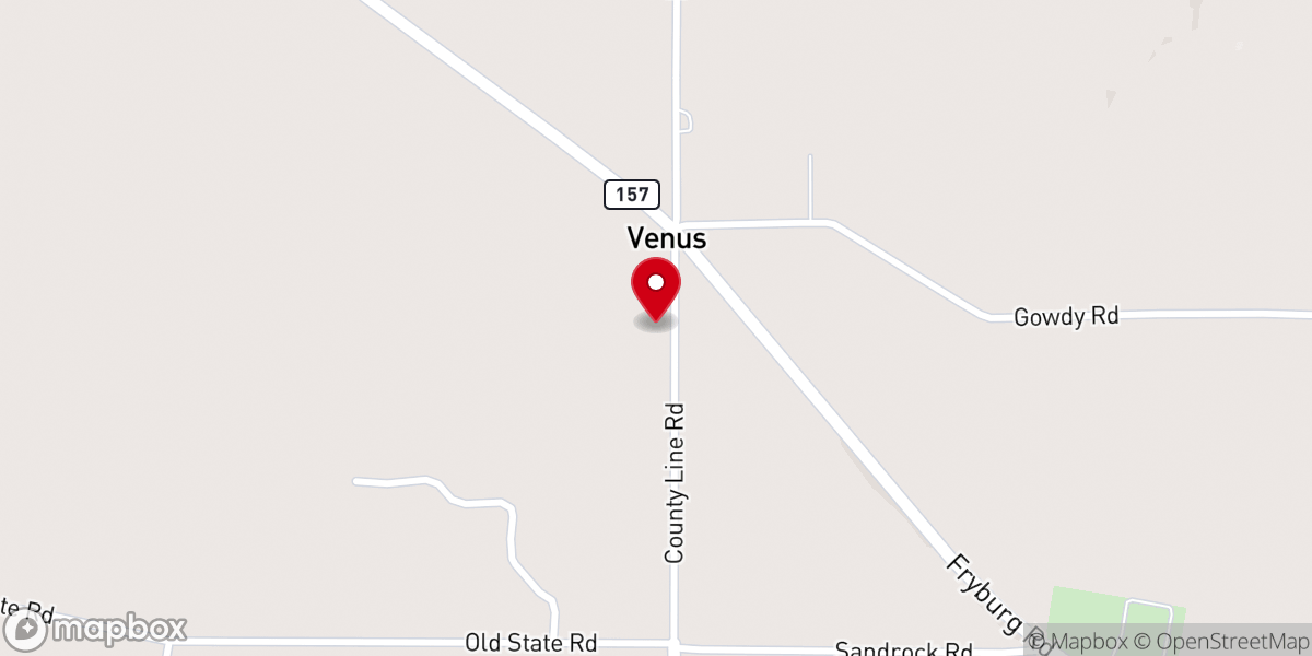 Map showing location of Faith Lutheran Church