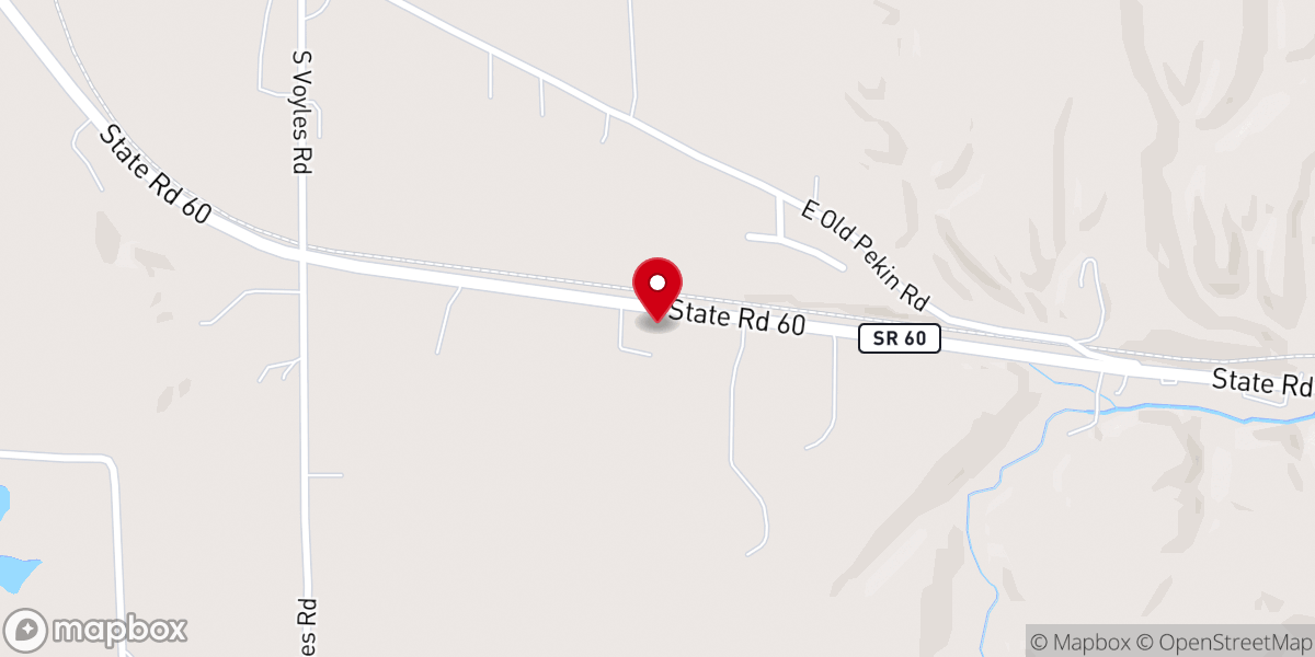 Map showing location of Lear Hill Church