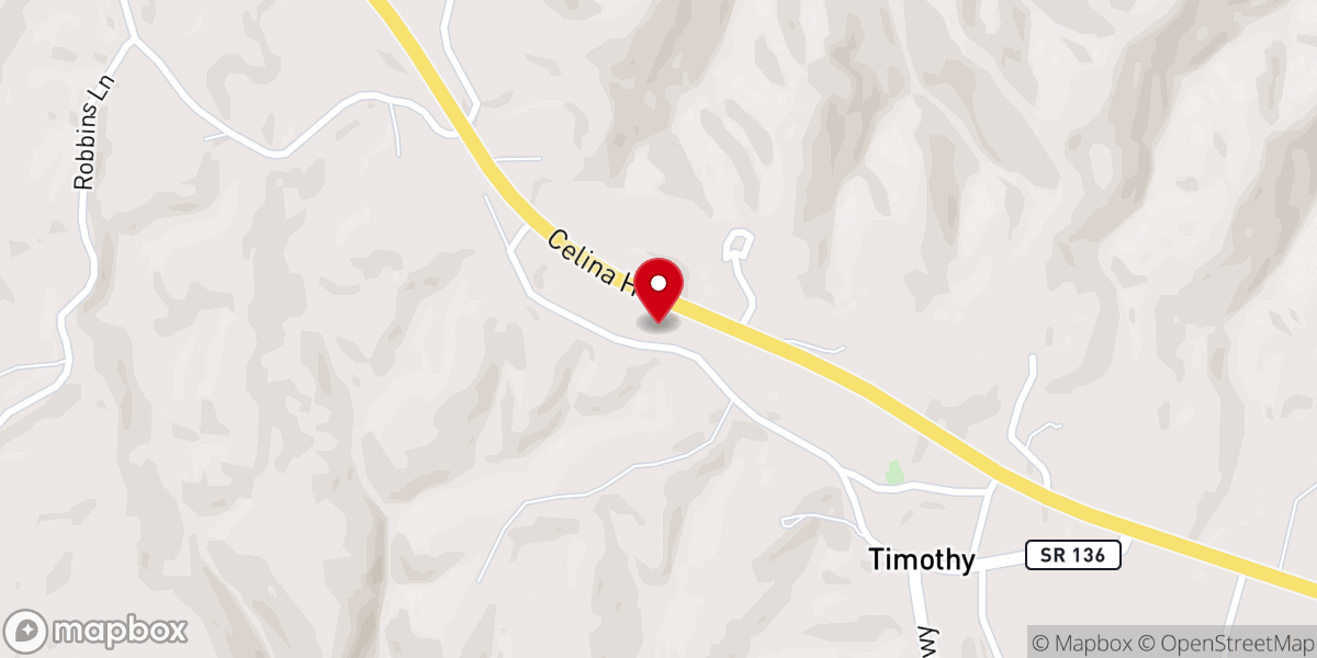 Map showing location of McFerrin Church