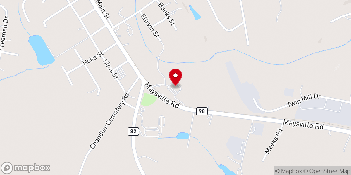 Map showing location of Stone Path Independent Church