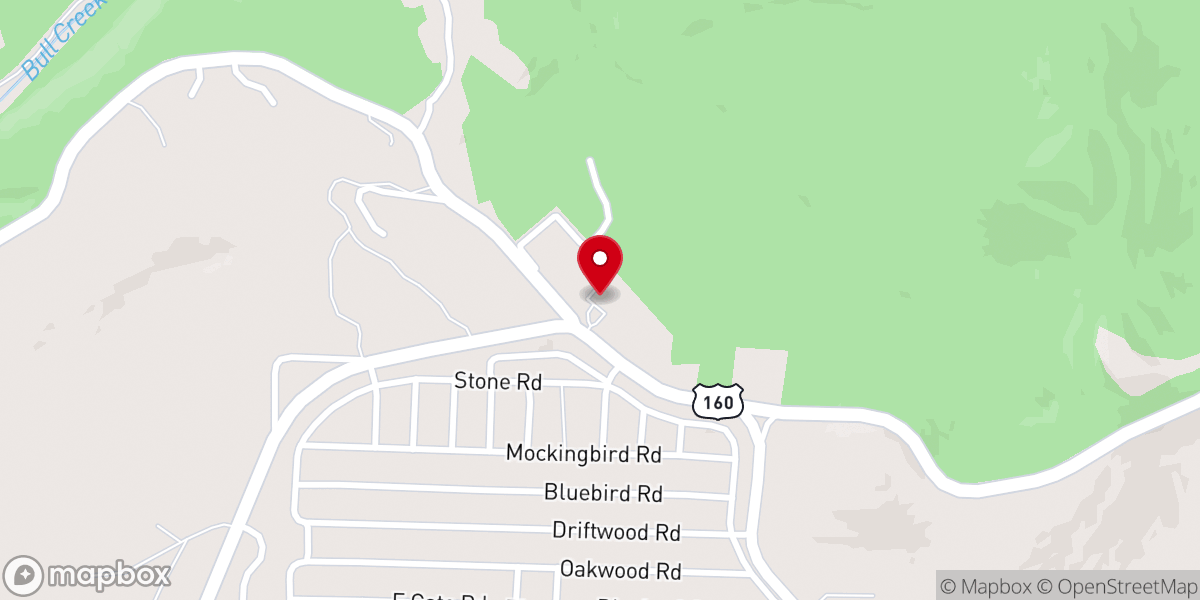 Map showing location of Brookside Church Inc