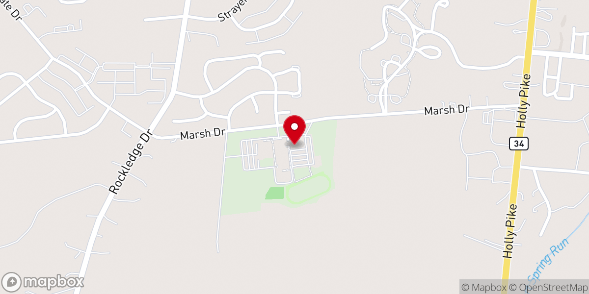 Map showing location of Saint Patrick Parish Activity Center