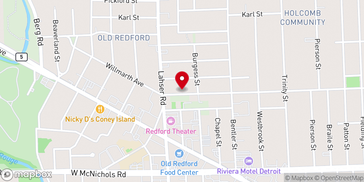 Map showing location of Redeemed Christrian Church of God Cornerstone Bible Church