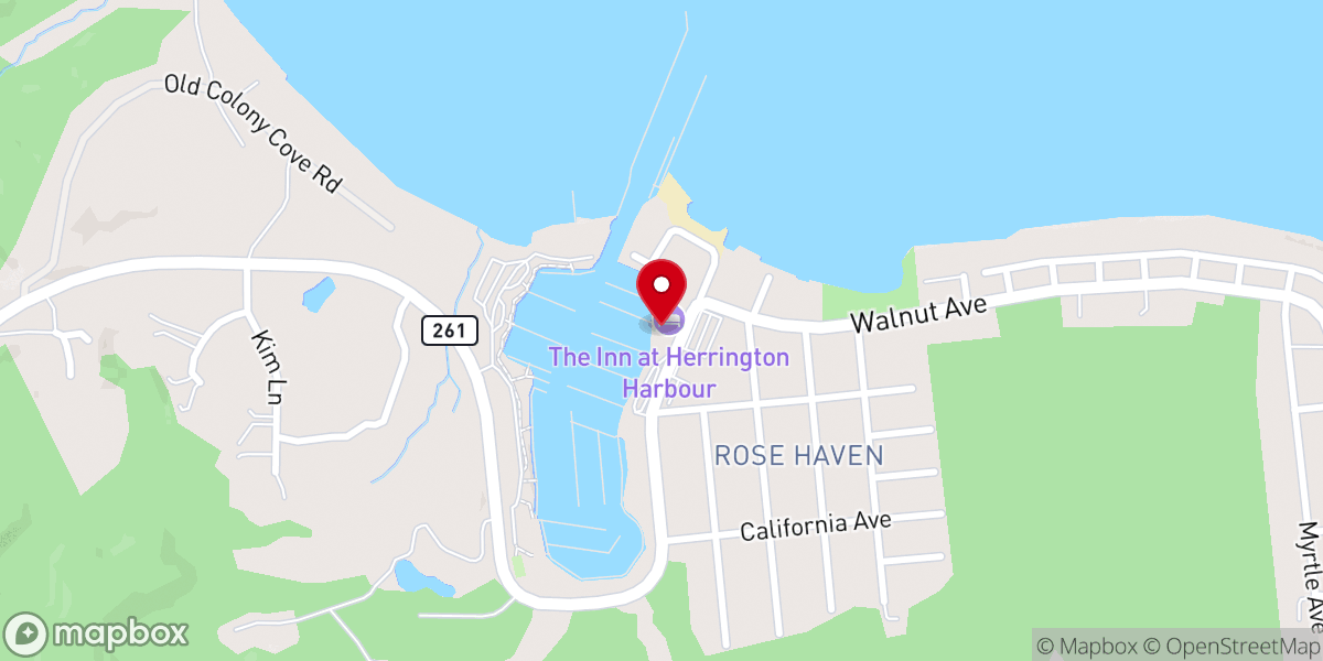 Map showing location of Herrington on the Bay
