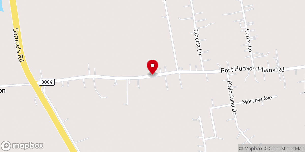 Map showing location of Betheleham Baptist Church