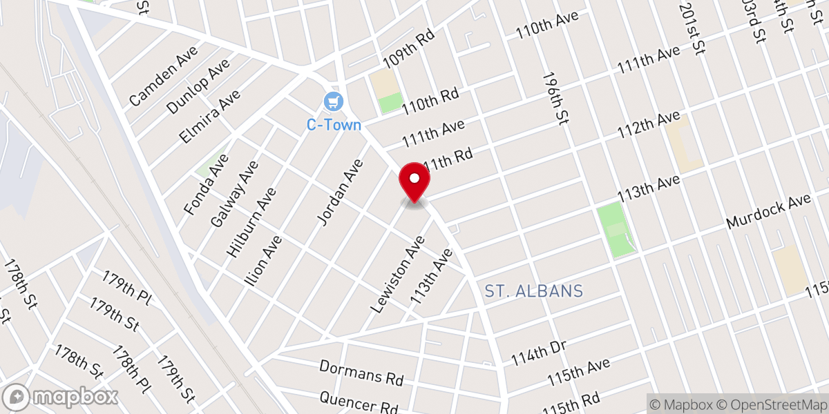 Map showing location of Solid Rock Gospel Assembly