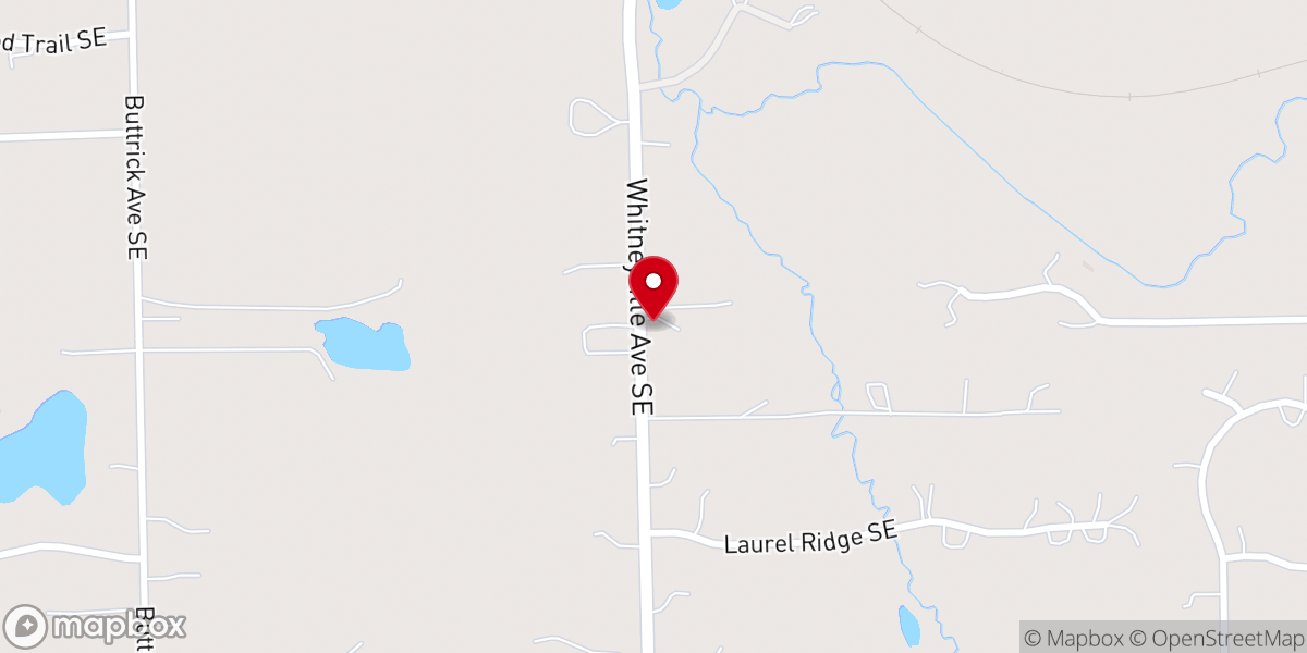 Map showing location of Old Time Methodist Church