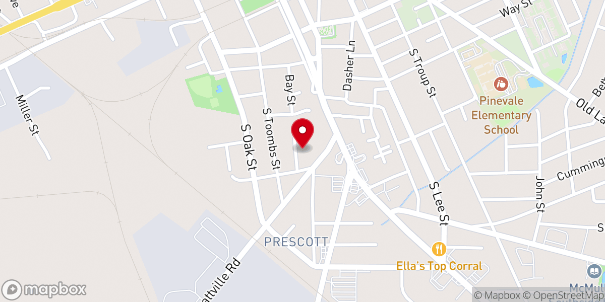 Map showing location of Carters Temple