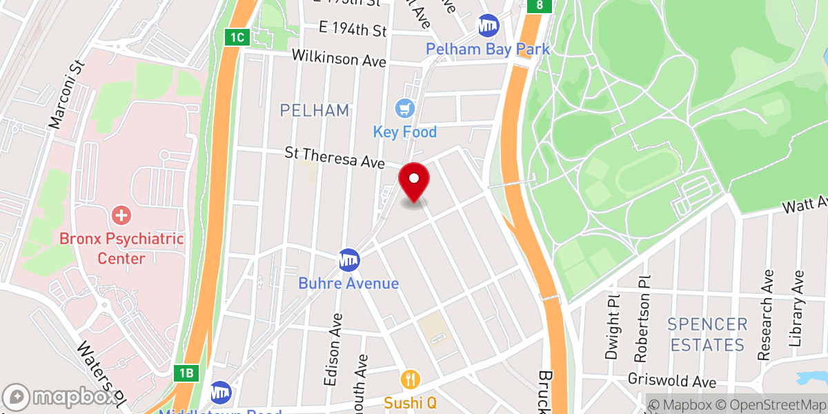 Map showing location of Little Widows Mite Baptist Church