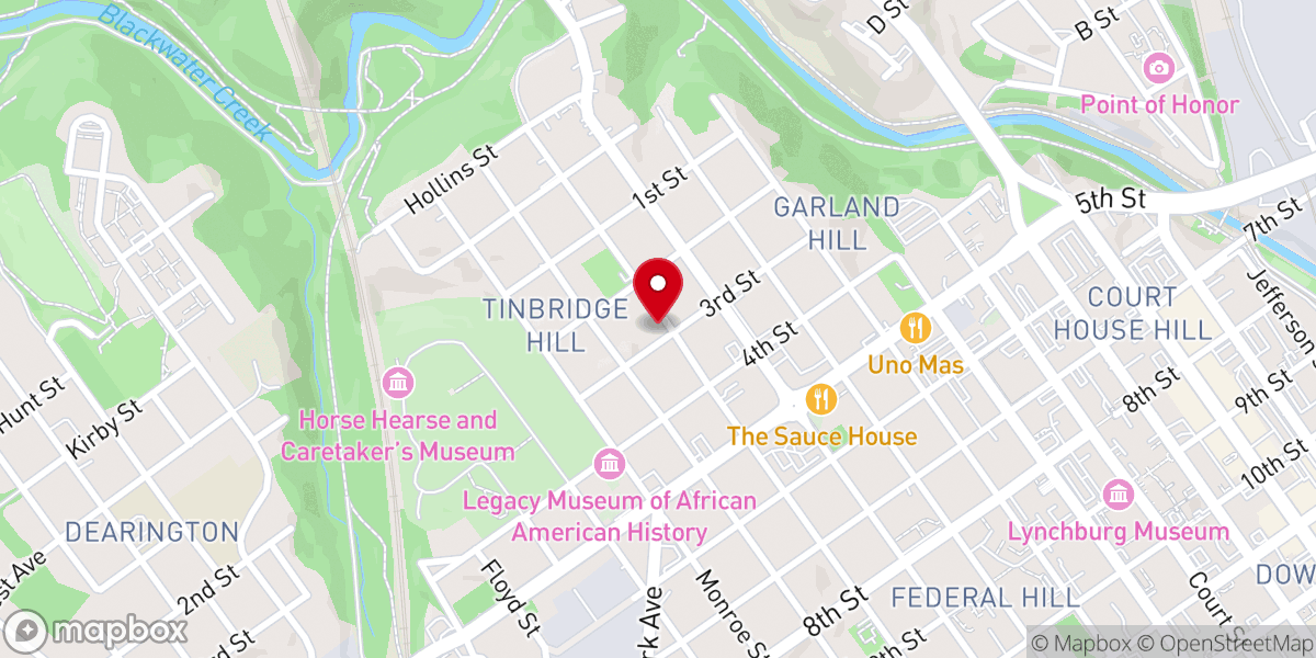 Map showing location of True Holiness Church of the Lord Jesus Christ