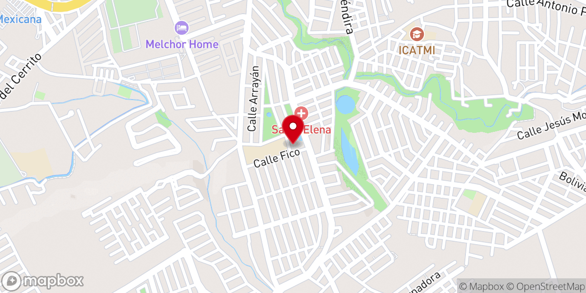 Map showing location of Parroquia de San Judas Tadeo