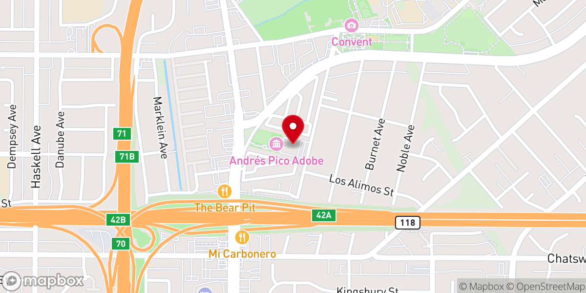 Map showing location of Dayspring Church