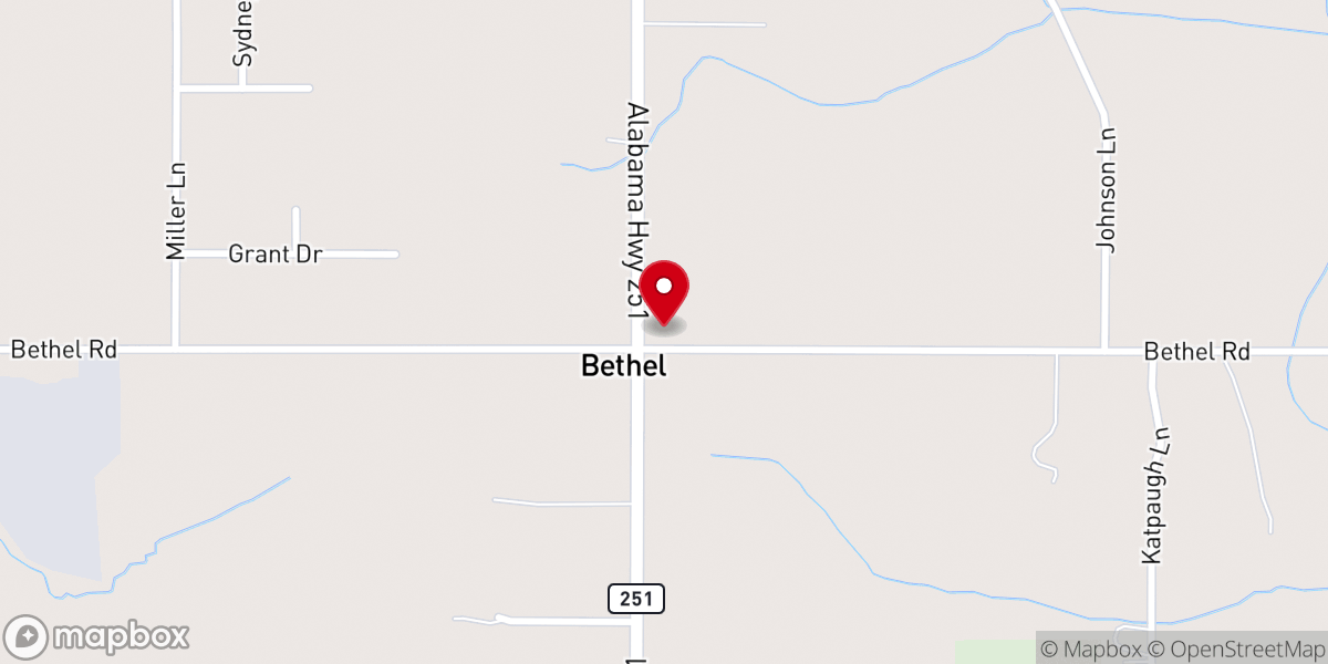 Map showing location of Wooley Springs Youth Center