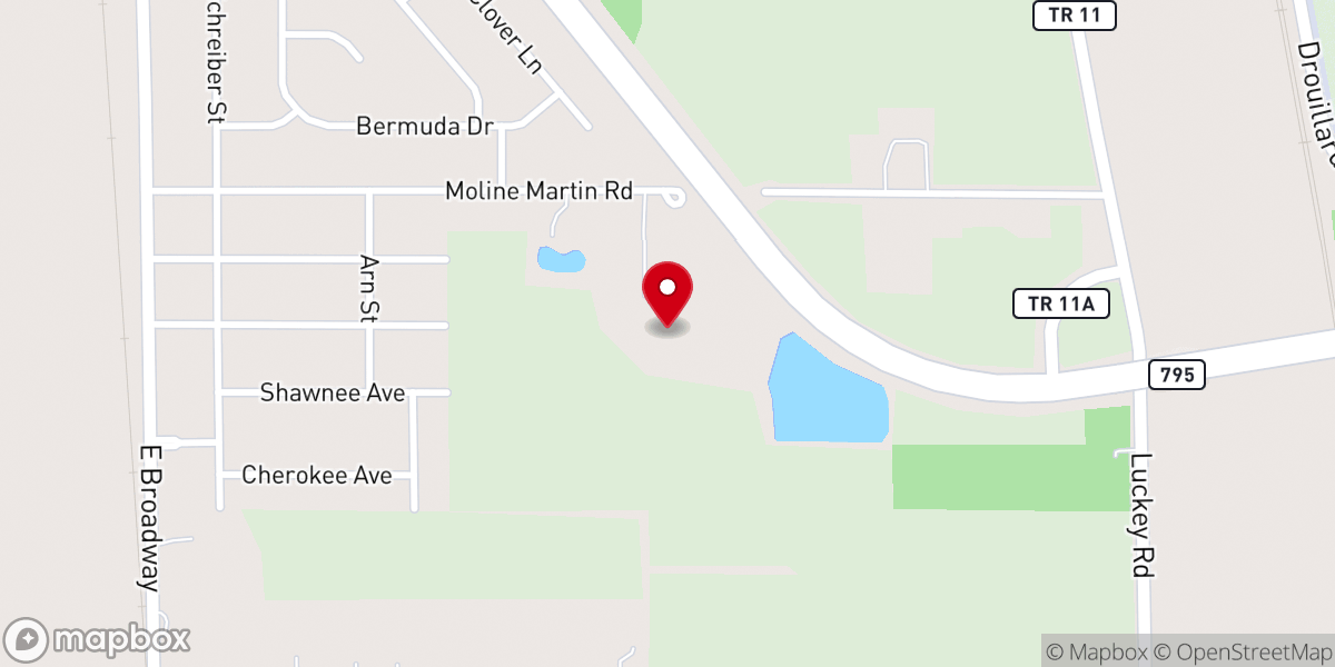 Map showing location of Mainstream Church