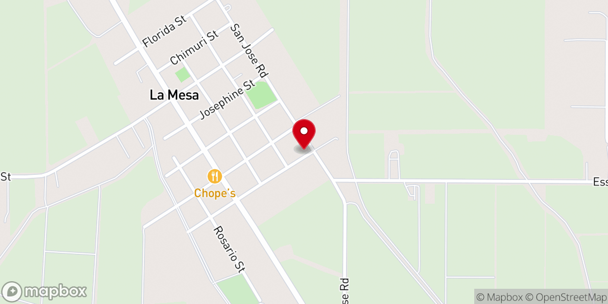 Map showing location of La Mesa United Methodist Church
