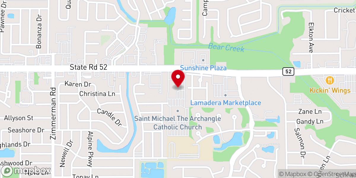 Map showing location of St. Vincent de Paul Society