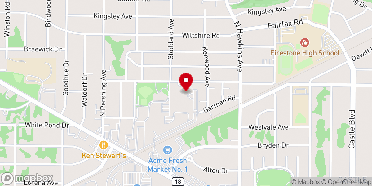 Map showing location of Beth Tikkun Messianic Fellowship